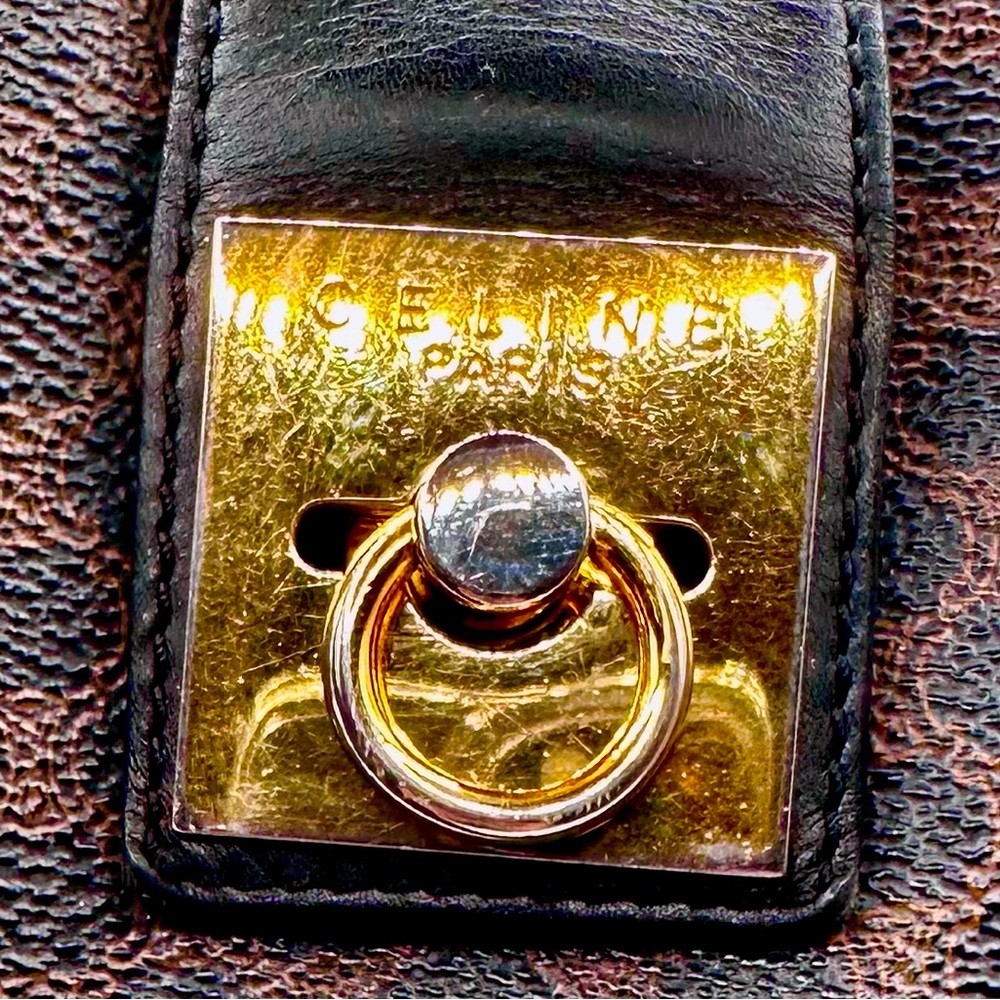 Celine SAC SEAU Leather Handbag-Vtge-Good Preowned Condition-w/Original Dust Bag - Picture 5 of 15